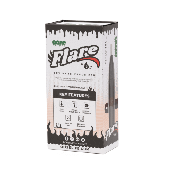 Ooze Flare Dry Herb Vaporizer – Black: The Ultimate Portable Vaporizing Experience