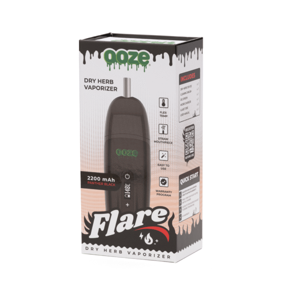 Ooze Flare Dry Herb Vaporizer – Black: The Ultimate Portable Vaporizing Experience