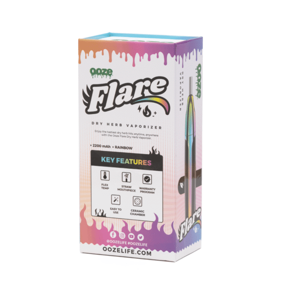 Ooze Flare Dry Herb Vaporizer – Rainbow