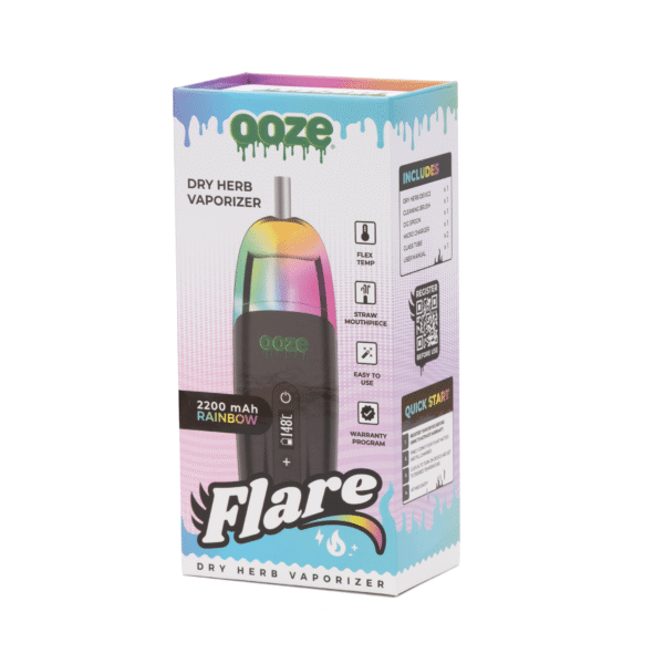 Ooze Flare Dry Herb Vaporizer – Rainbow