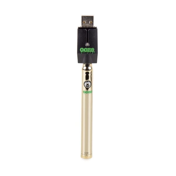 Ooze Slim Twist Pen Vape Battery – Gold: The Ultimate Vaping Luxury