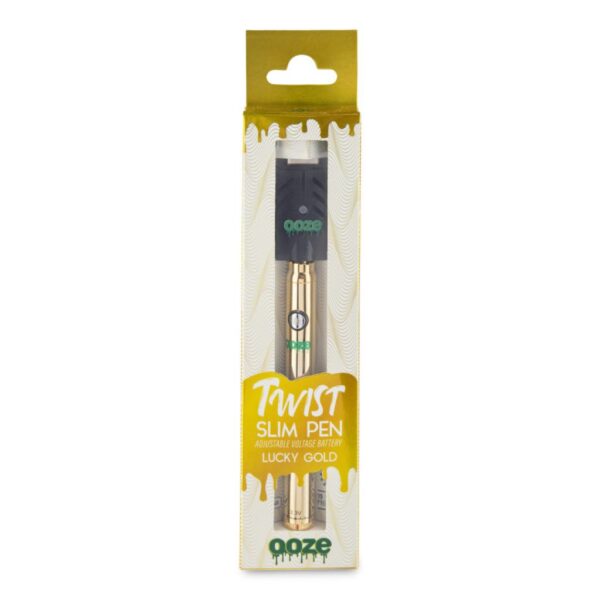 Ooze Slim Twist Pen Vape Battery – Gold: The Ultimate Vaping Luxury