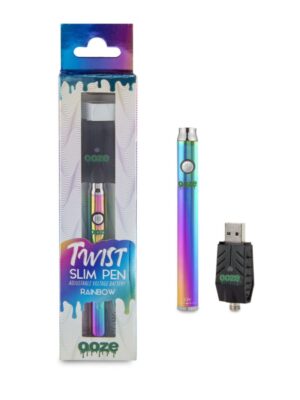 Ooze Slim Twist Pen Vape Battery – Rainbow: A Vivid Vaping Experience