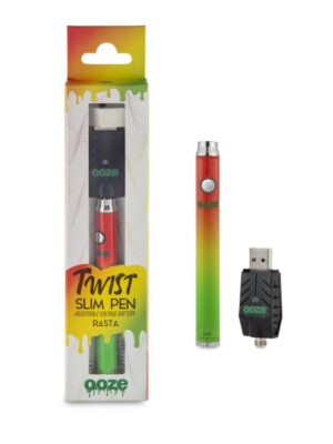 Ooze Slim Twist Pen Vape Battery – Rasta: A Bold Expression of Culture & Power