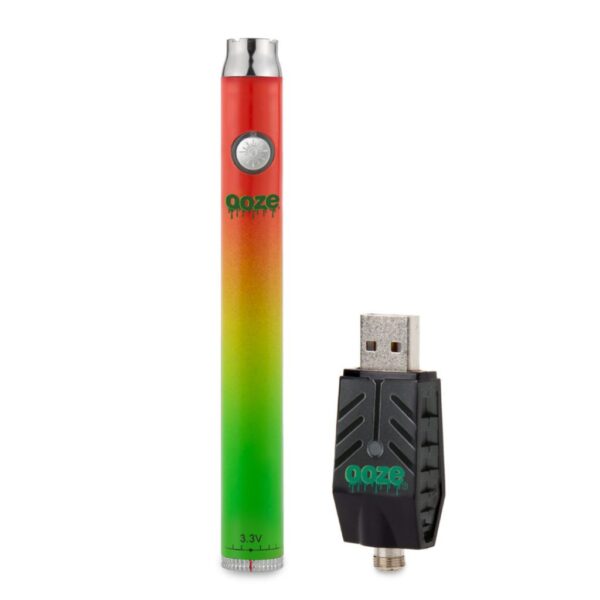 Ooze Slim Twist Pen Vape Battery – Rasta: A Bold Expression of Culture & Power