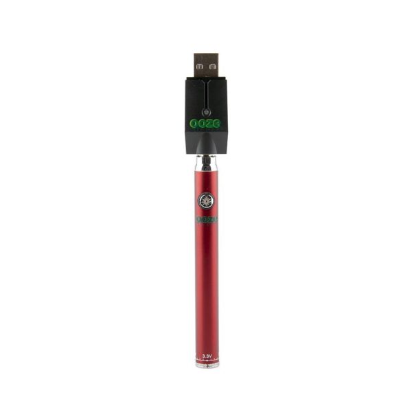Ooze Slim Twist Pen Vape Battery – Red: Power, Passion, and Performance
