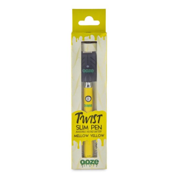 Ooze Slim Twist Pen Vape Battery – Yellow: Bright, Bold, and High-Performance