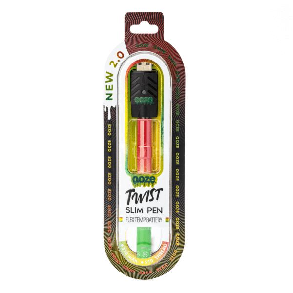 Ooze Slim Twist Pen 2.0 Vape Battery – Rasta