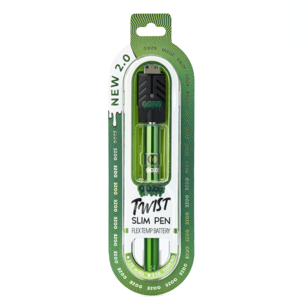 Ooze Slim Twist Pen 2.0 Vape Battery – Slime Green