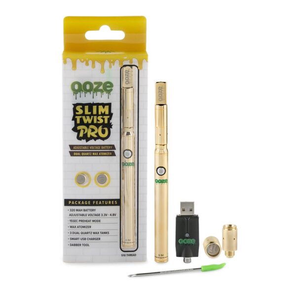 Ooze Slim Twist Pro Kit – Gold: A Premium Vaping Experience