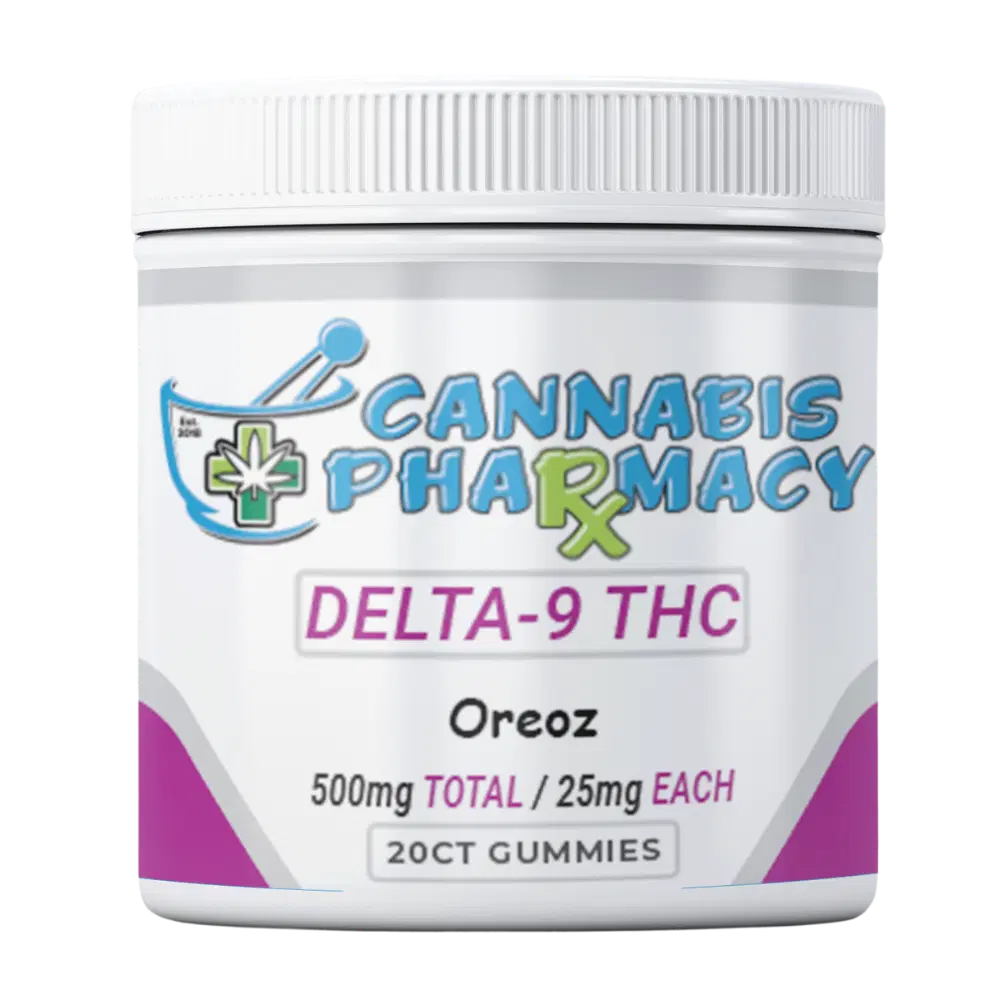 Elite Cannacy Delta-9 THC Gummies | 25mg – Oreoz – 20ct