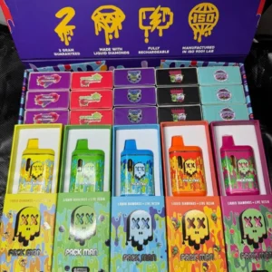 50 Units PackMan Live Resin 2G Disposables – New Flavors & Ultimate Vaping Experience