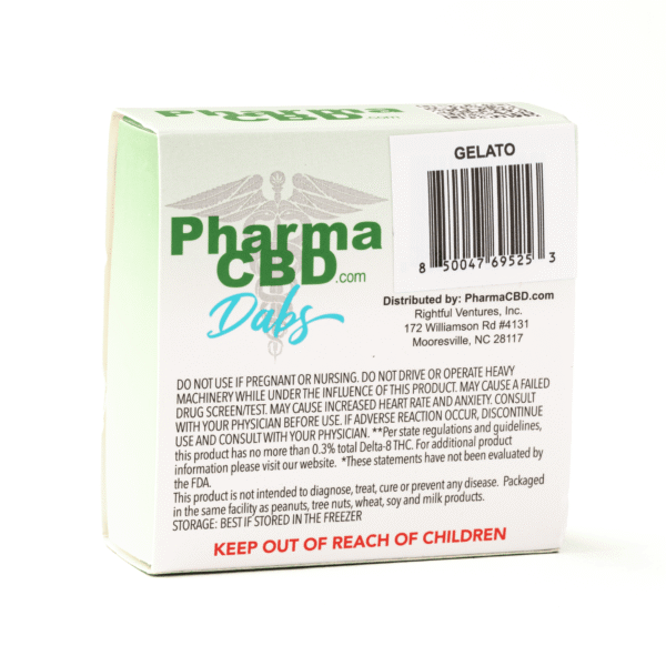 PharmaCBD Delta-8 Gelato Dabs (2g Delta-8-THC): The Pinnacle of Concentrated Cannabis Excellence