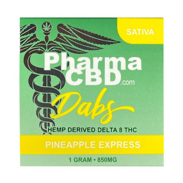 PharmaCBD Delta-8 Pineapple Express Dabs (1g Delta-8-THC): A Tropical Delta-8 Concentrate for a Smooth, Uplifting Experience