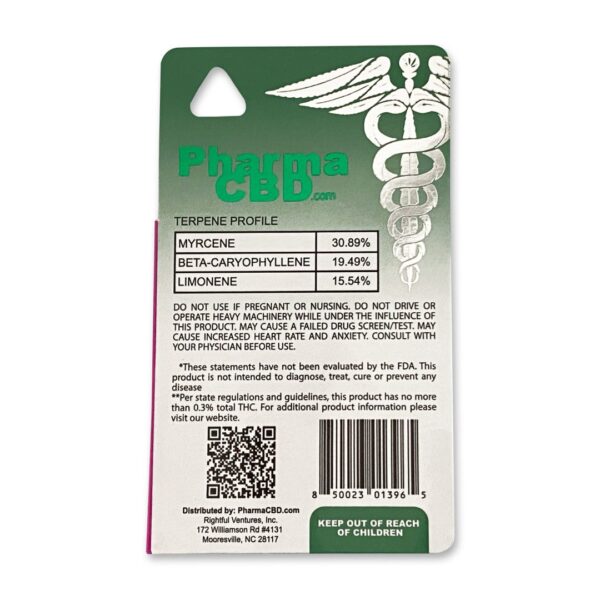 PharmaCBD Granddaddy Purple Delta-8-THC Vape Cartridge (Indica)