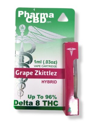 PharmaCBD Grape Zkittlez Delta-8-THC Vape Cartridge
