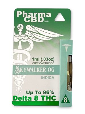 PharmaCBD Skywalker OG Delta-8-THC Vape Cartridge – A Premium Indica Experience