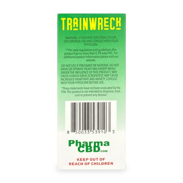 PharmaCBD Trainwreck Delta-8-THC Disposable Vape Pen – Unleash the Power of Energy and Euphoria