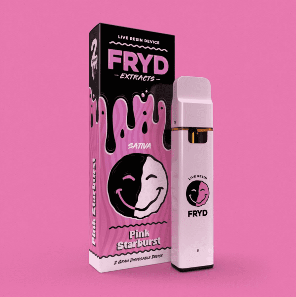 FRYD Pink Starburst Live Resin Carts – 2 Grams Disposables