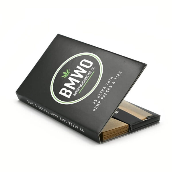 5 packs BMWO 1 1/4 Rolling Paper with Tips – The Premium Rolling Experience