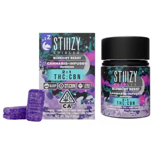 STIIIZY Edibles – 2:1 Midnight Berry | 150mg