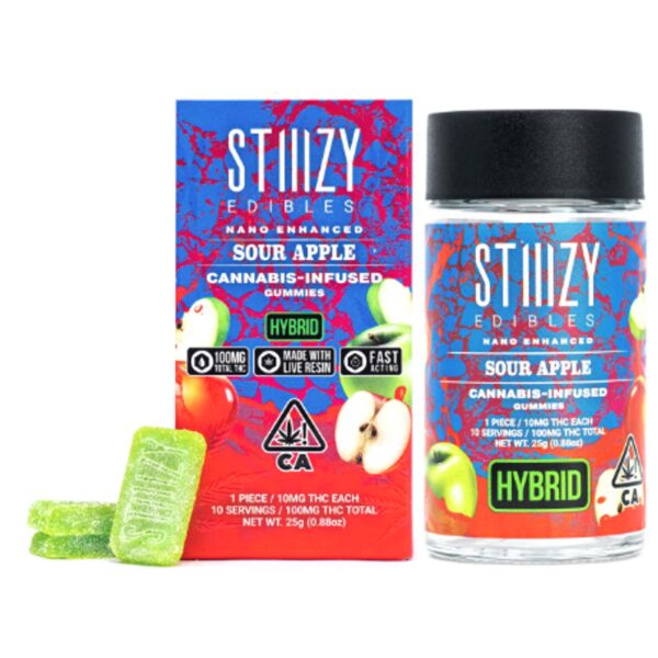 STIIIZY Edibles – Sour Apple | 100.0mg