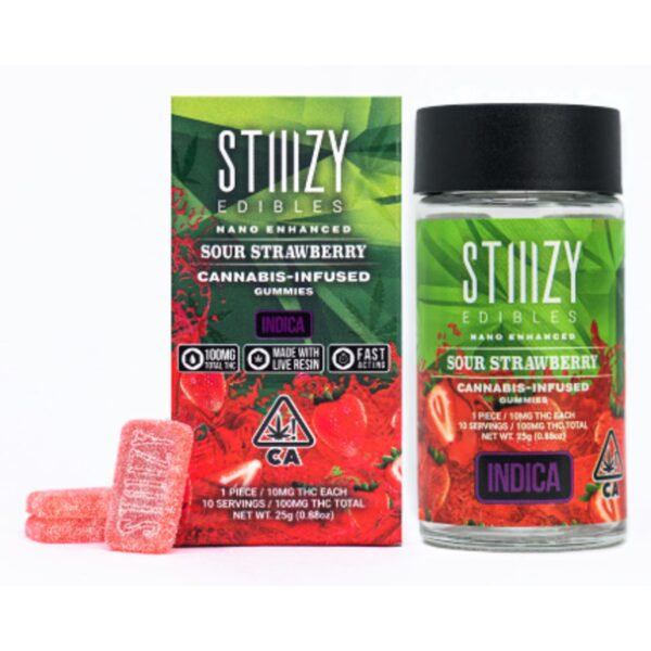 STIIIZY Edibles – Sour Strawberry | 100.0mg