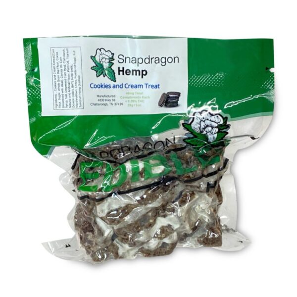 Snapdragon Delta-8-THC Cookies N Cream Cereal Treat (40 mg Delta-8-THC): A Delicious and Relaxing Edible Experience