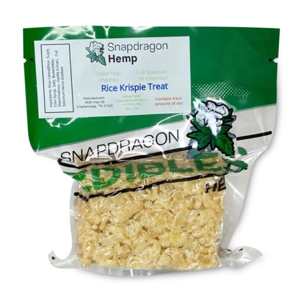 Snapdragon Delta-8-THC Rice Krispy Cereal Treat (40 mg Delta-8-THC): A Perfect Balance of Flavor and Relaxation