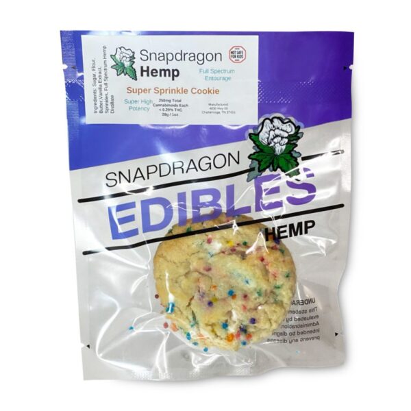 Snapdragon High Potency Delta-8-THC Sprinkle Sugar Cookie (250 mg Delta-8-THC): A Premium Edible for Ultimate Relaxation and Indulgence