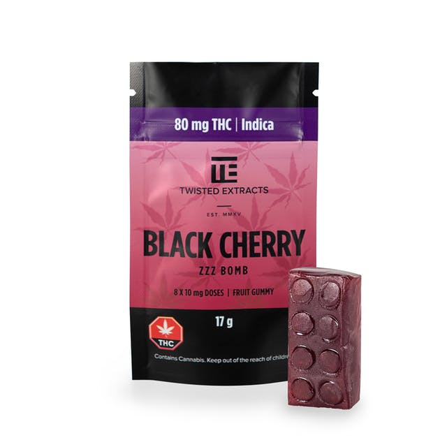 Black Cherry Indica ZZZ Bombs – Twisted Extracts