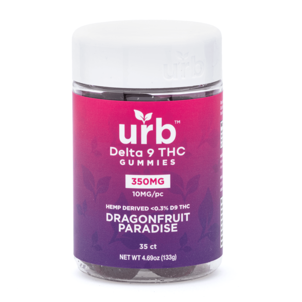 Urb Delta-9-THC Gummies – Dragonfruit Paradise (350 mg Total Delta-9-THC)