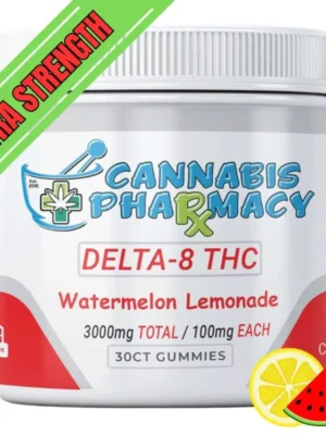 Elite Cannacy Delta-8 THC Gummies | 100mg – Watermelon Lemonade – 30ct