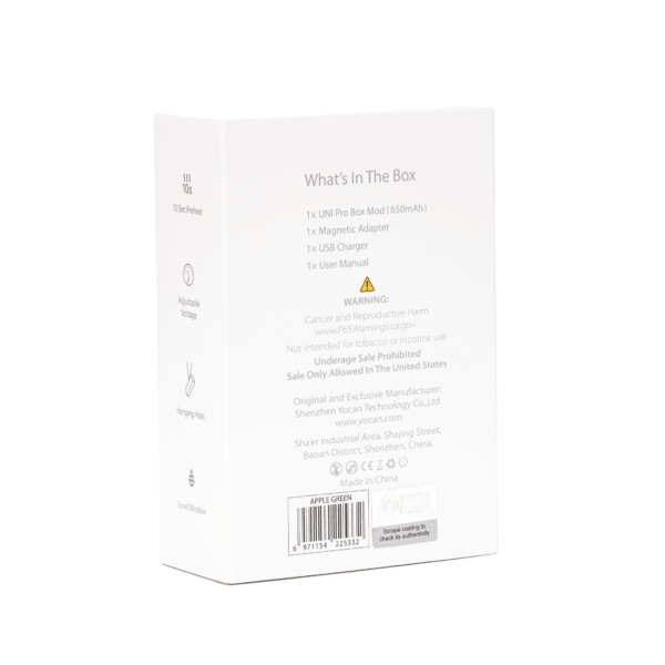 Yocan UNI Pro Universal Portable Box Mod Battery – Yellow