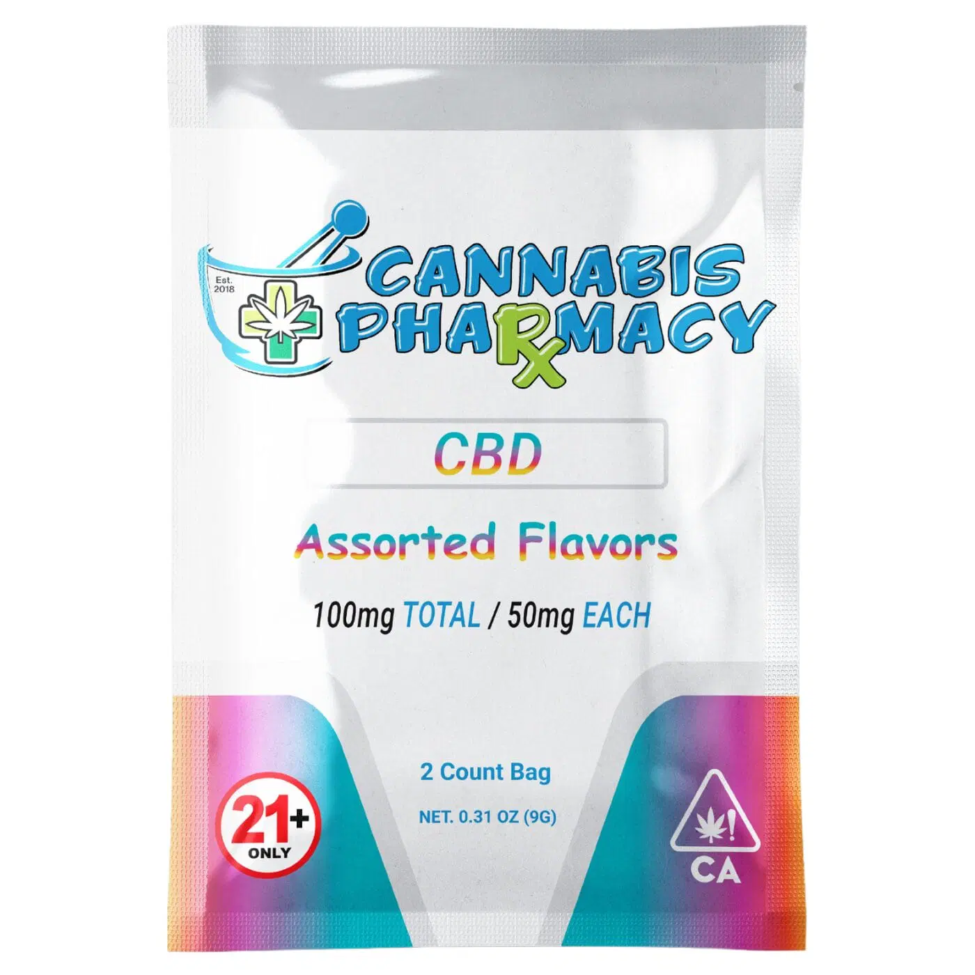 Elite Cannacy CBD Gummies | 50mg – Assorted Flavor – 2ct