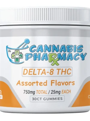 Elite Cannacy Delta-8 THC Gummies | 25mg – Assorted Flavors – 30ct