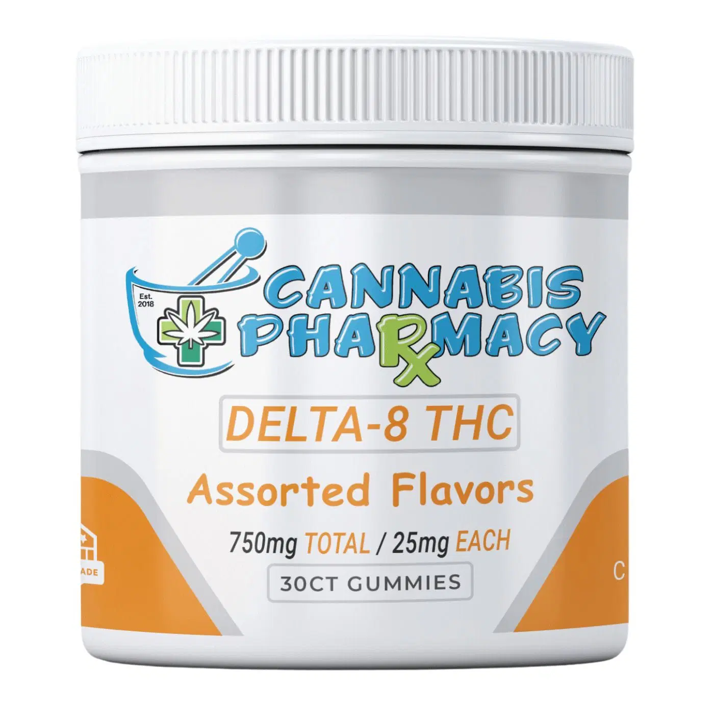 Elite Cannacy Delta-8 THC Gummies | 25mg – Assorted Flavors – 30ct