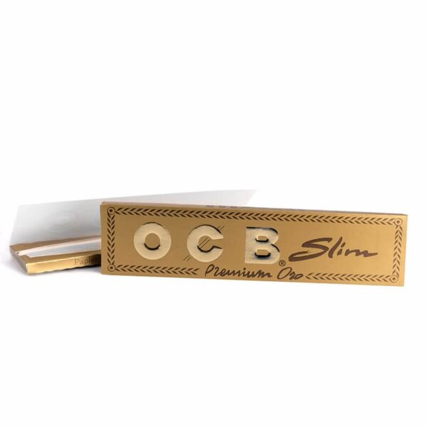 OCB Premium Gold Kingsize Slim Rolling Papers (5 packs)