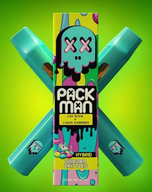 PackMan Unicorn Zkittles Disposable (Hybrid): A Flavorful and Potent Vape Experience