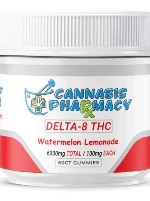 Elite Cannacy Delta-8 THC Gummies | 100mg – Watermelon Lemonade – 60ct