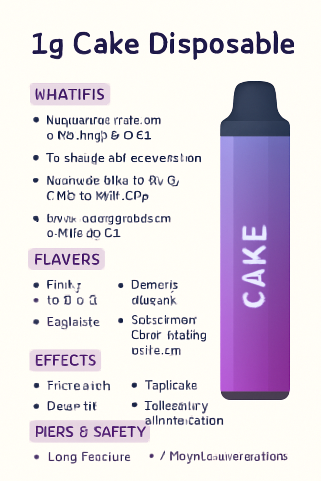 1g Cake Disposable Vape